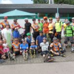 "Eis"-Stopp in Speyer: Gruppenbild mit "Nonna"