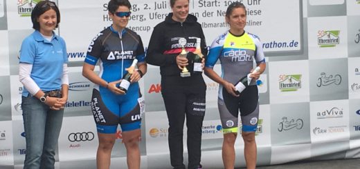 Siegerehrung beim Heidelberger Rollstuhlmarathon 2017